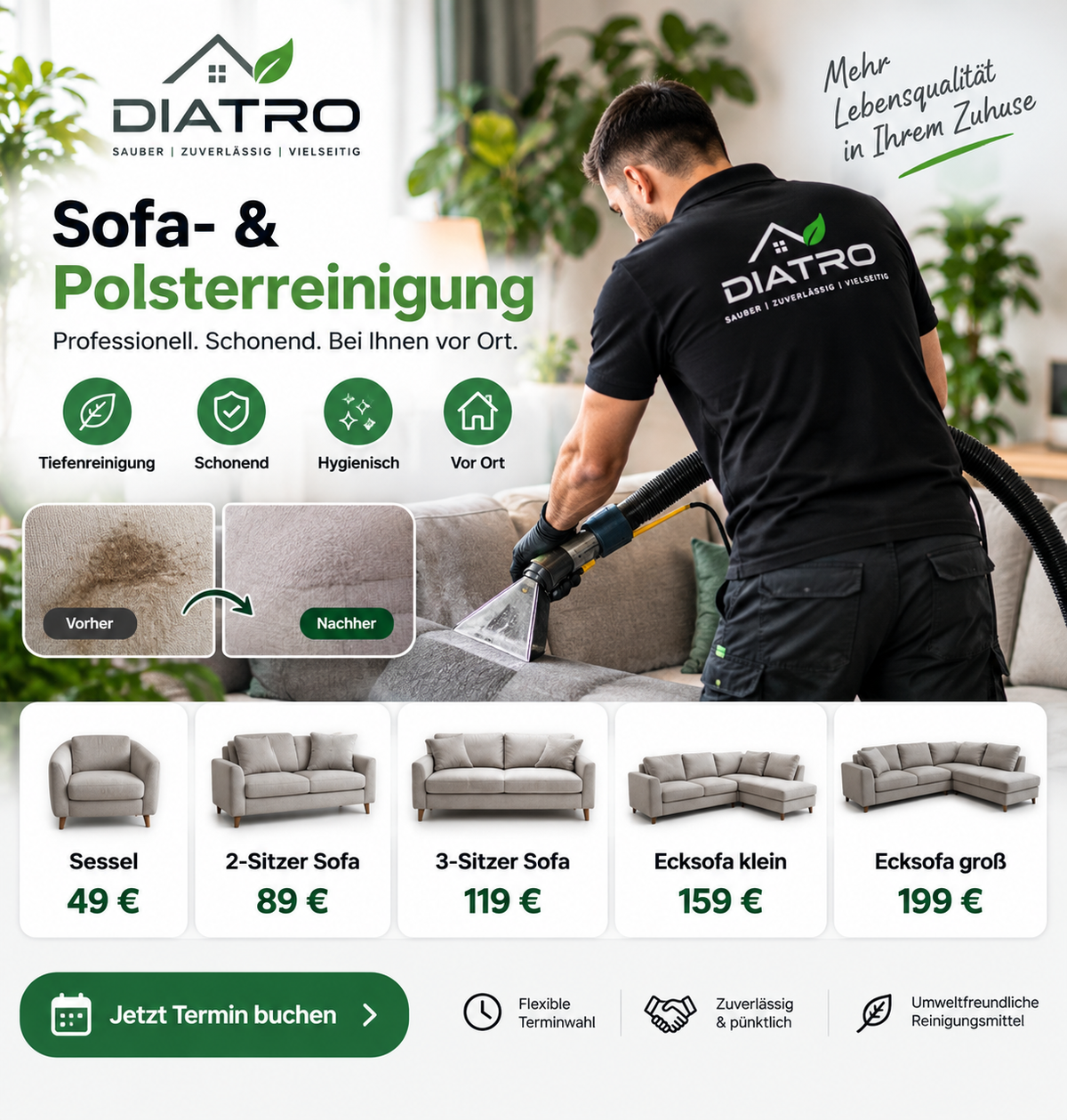 Sofa- & Polsterreinigung